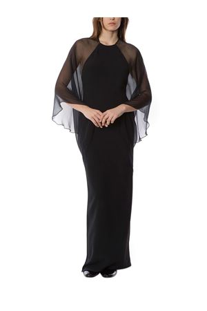 Abito lungo in seta nero ALBERTA FERRETTI | A040851340555